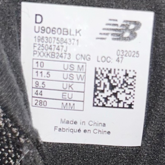 New Balance 9060 sneakers “Black Castlerock Grey” - Picture 7 of 7